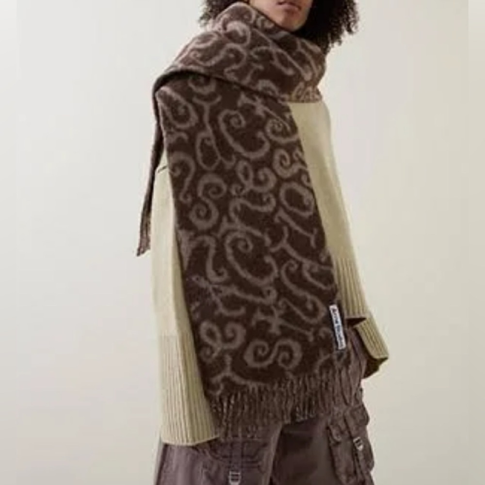 Acne Studios Volf Logo-jacquard wool-blend Scarf